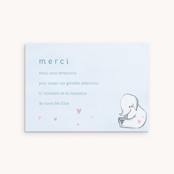 Carte de Remerciement Naissance