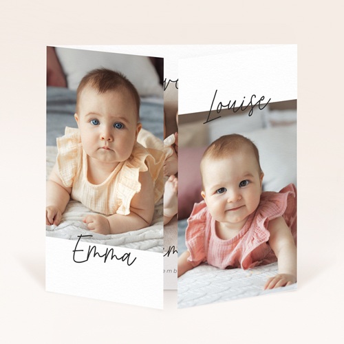 Faire Part De Naissance Jumeaux 34 Modeles Personnalisables Echantillon Offert