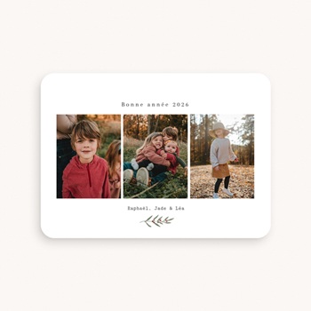 Carte de vœux personnalisée - Trio de Noël - 0