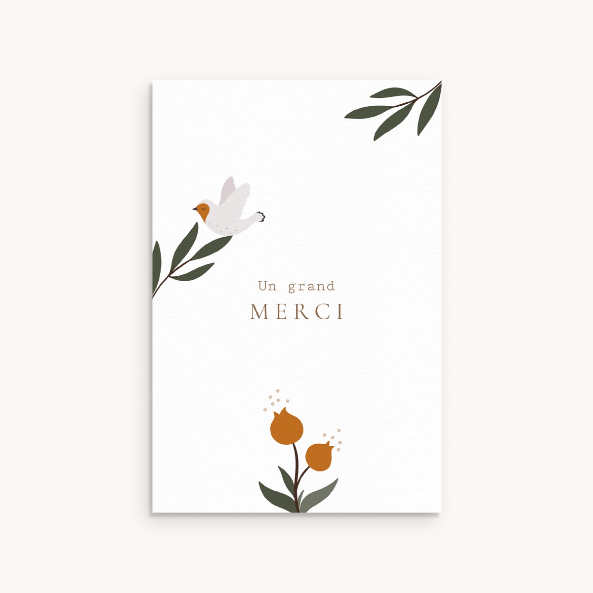 Old English Co. Carte De Remerciement En Forme De Cœur Et Fleur Pour Amies – Cadeaux De Remerciement Pour Femme – Cartes De Remerciement Pour Mariage