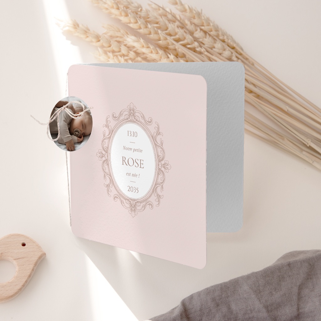 Faire-part de Naissance Écrin de douceur gratuit