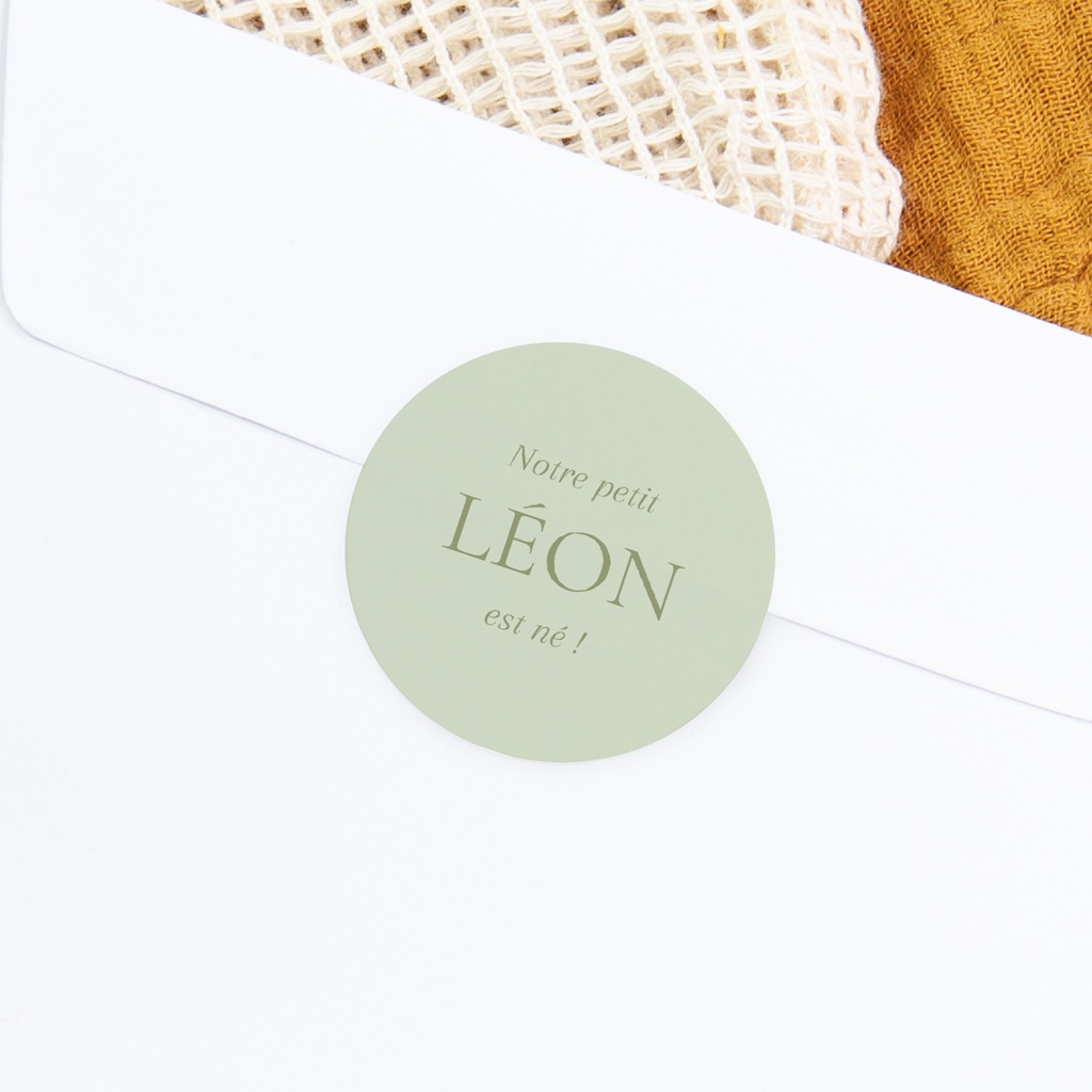 Sticker Enveloppe Naissance Écrin de douceur II gratuit