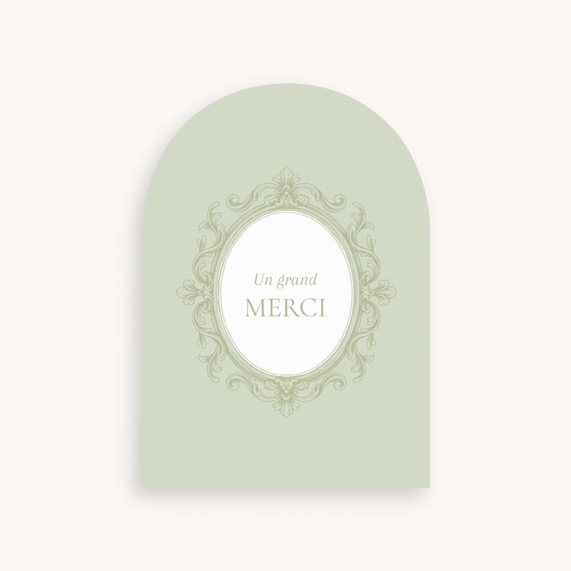 Carte de Remerciement Naissance Écrin de douceur II