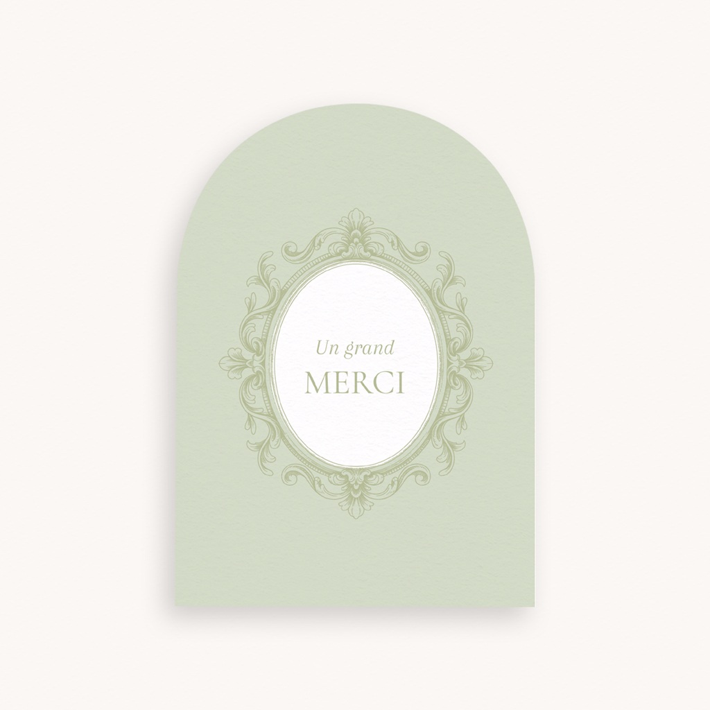 Carte de Remerciement Naissance Écrin de douceur II