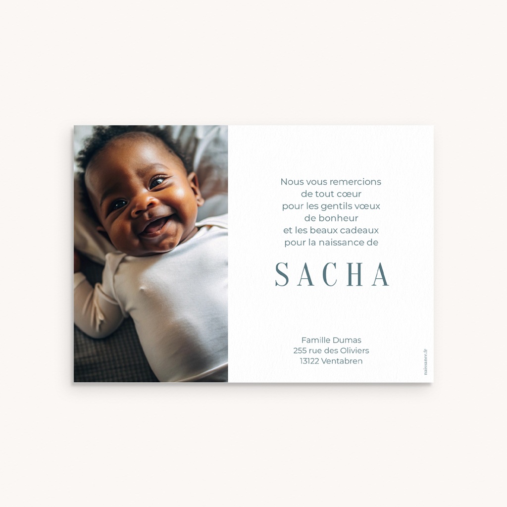 Nouveautés Carte de Remerciement Naissance Baby Story pas cher