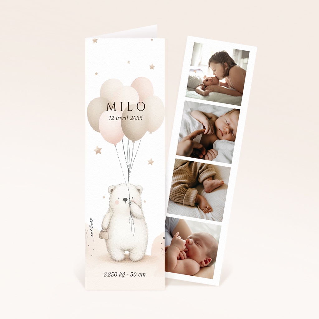 Faire-part de Naissance Douce envolée