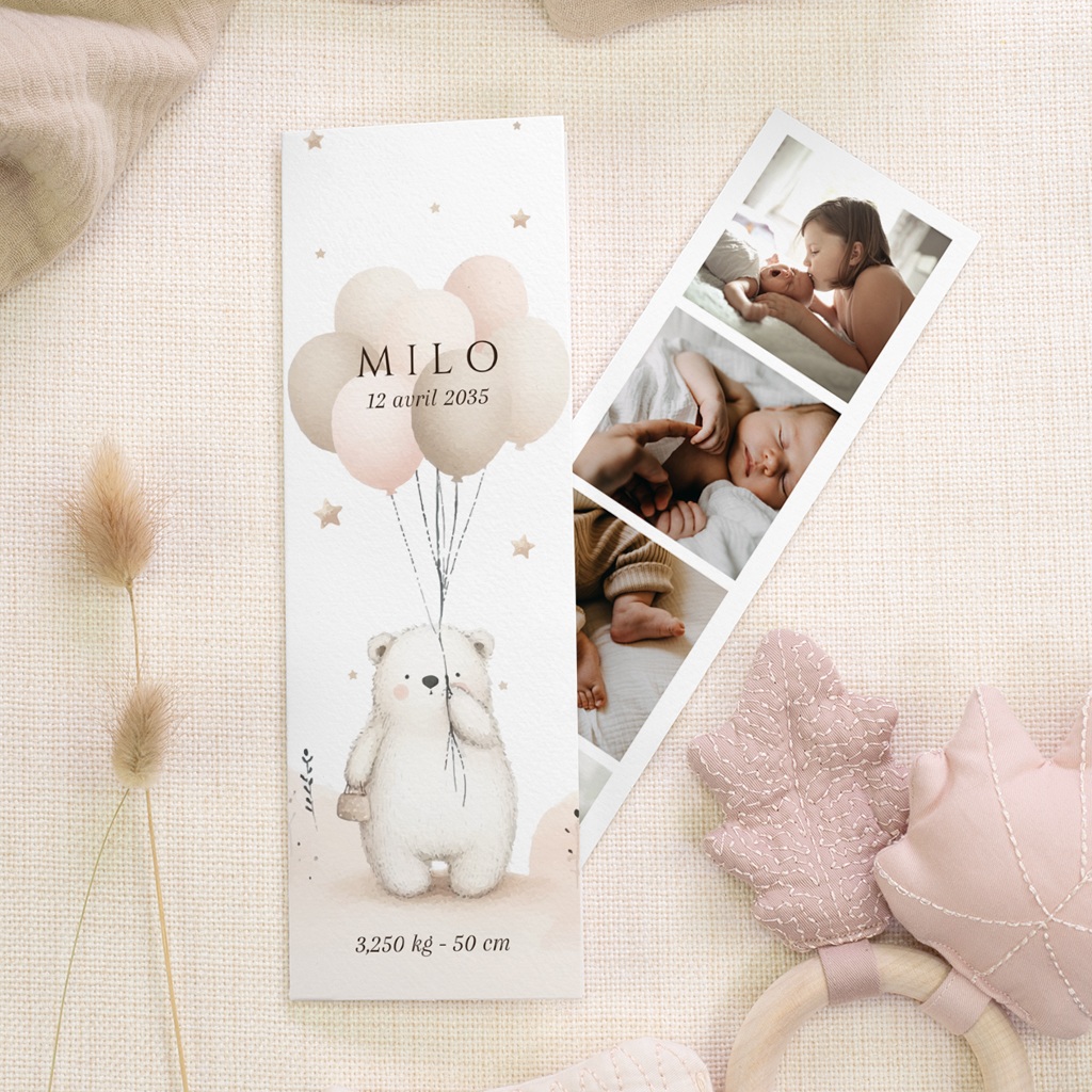 Faire-part de Naissance Douce envolée