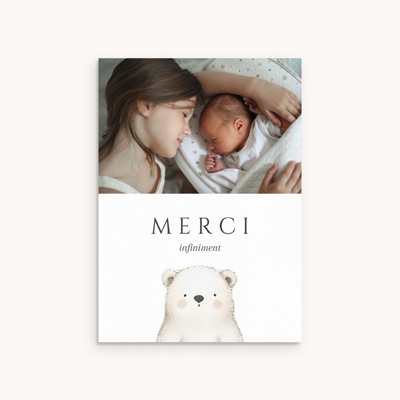 Nouveautés Carte de Remerciement Naissance Douce envolée
