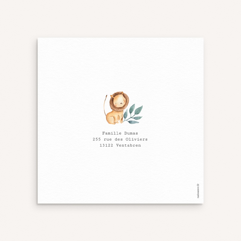 Faire-part de Naissance Les Amis de la Jungle