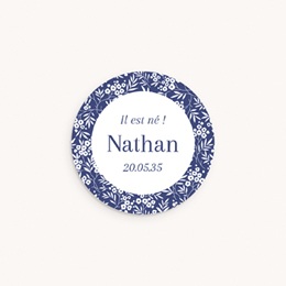 Sticker Enveloppe Naissance Écrin Fleuri