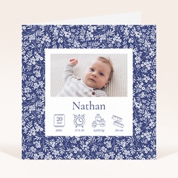 Faire-part de Naissance Écrin Fleuri