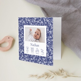 Faire-part de Naissance Écrin Fleuri