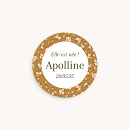 Sticker Enveloppe Naissance Petit Jardin Liberty
