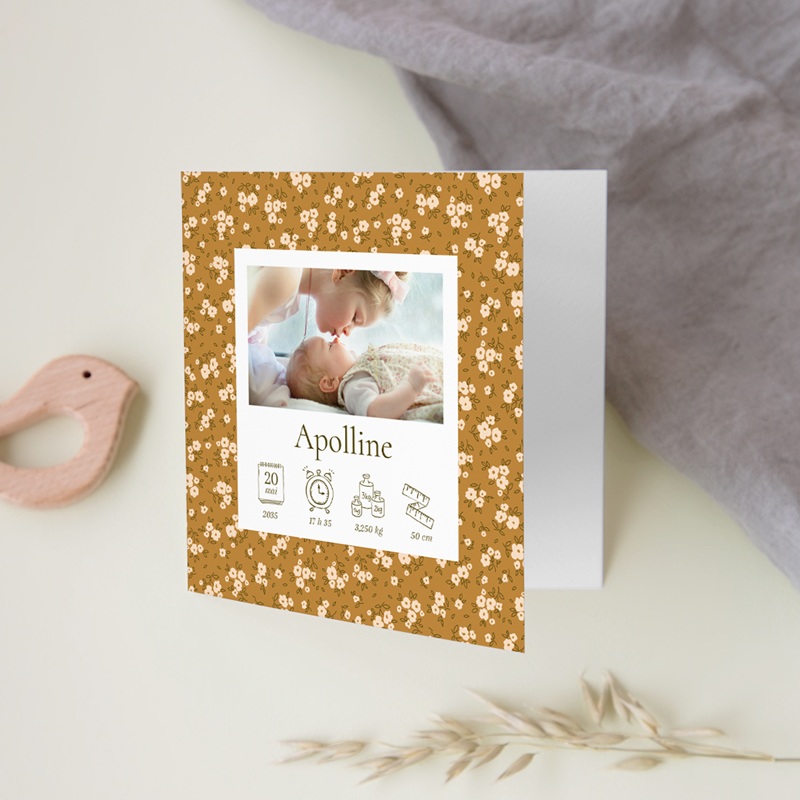Faire-part de Naissance Petit Jardin Liberty