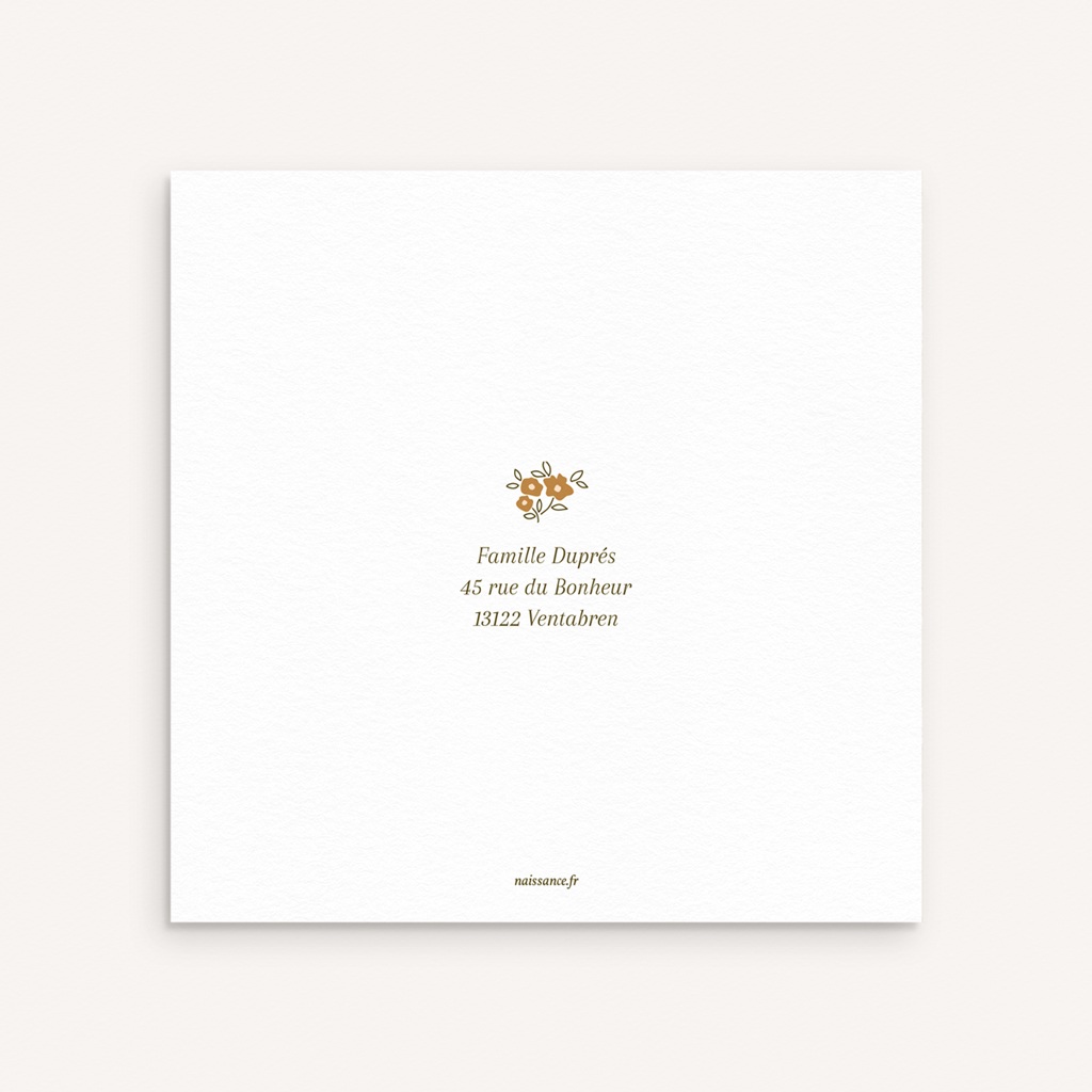 Faire-part de Naissance Petit Jardin Liberty
