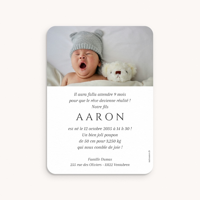 Faire-part de Naissance Click & Love pas cher