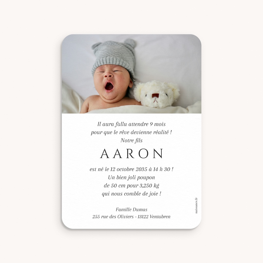 Faire-part de Naissance Click & Love pas cher