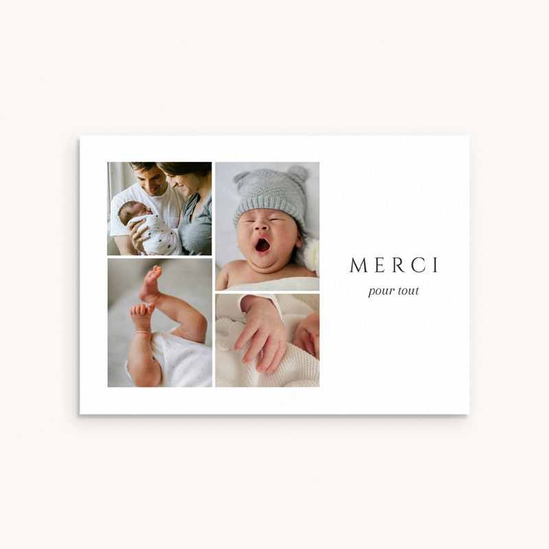 Carte de Remerciement Naissance Click & Love