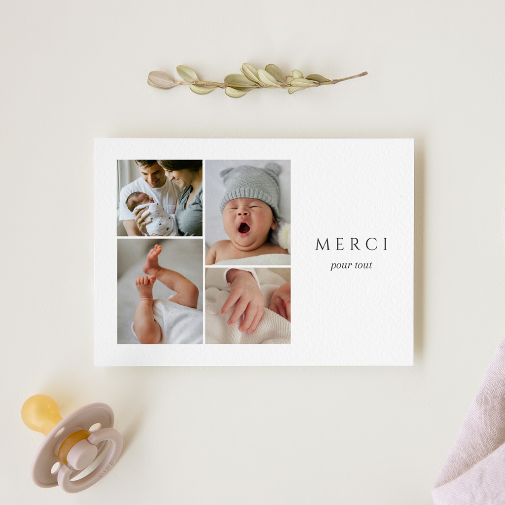 Carte de Remerciement Naissance Click & Love gratuit