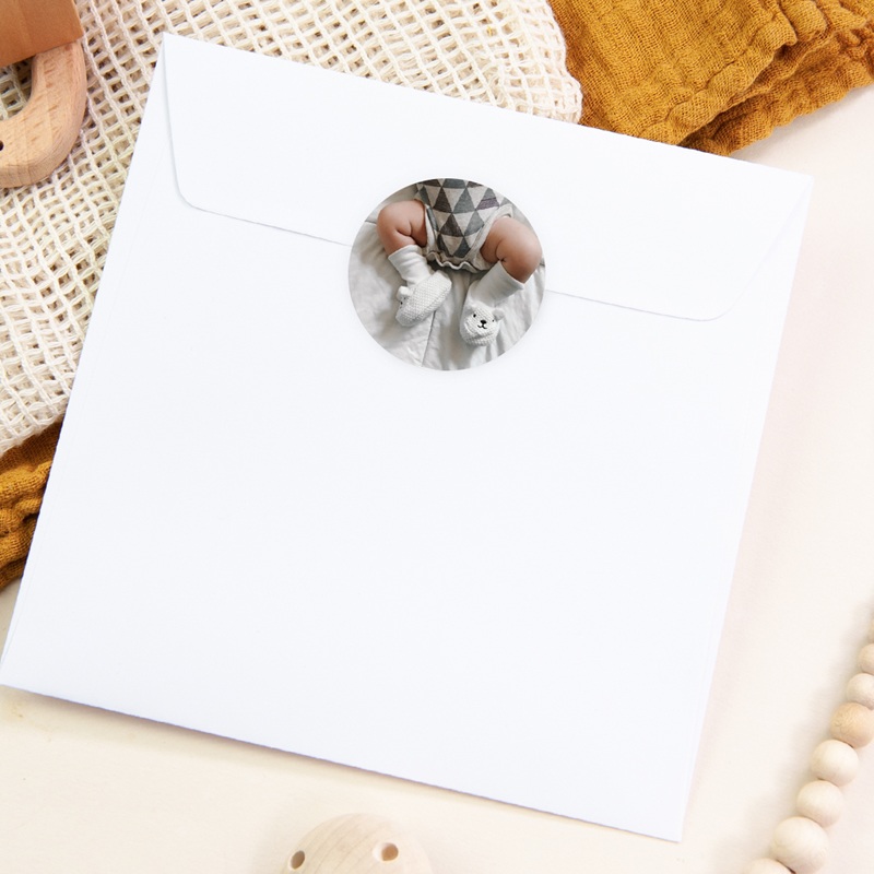 Sticker Enveloppe Naissance Cadre de tendresse pas cher