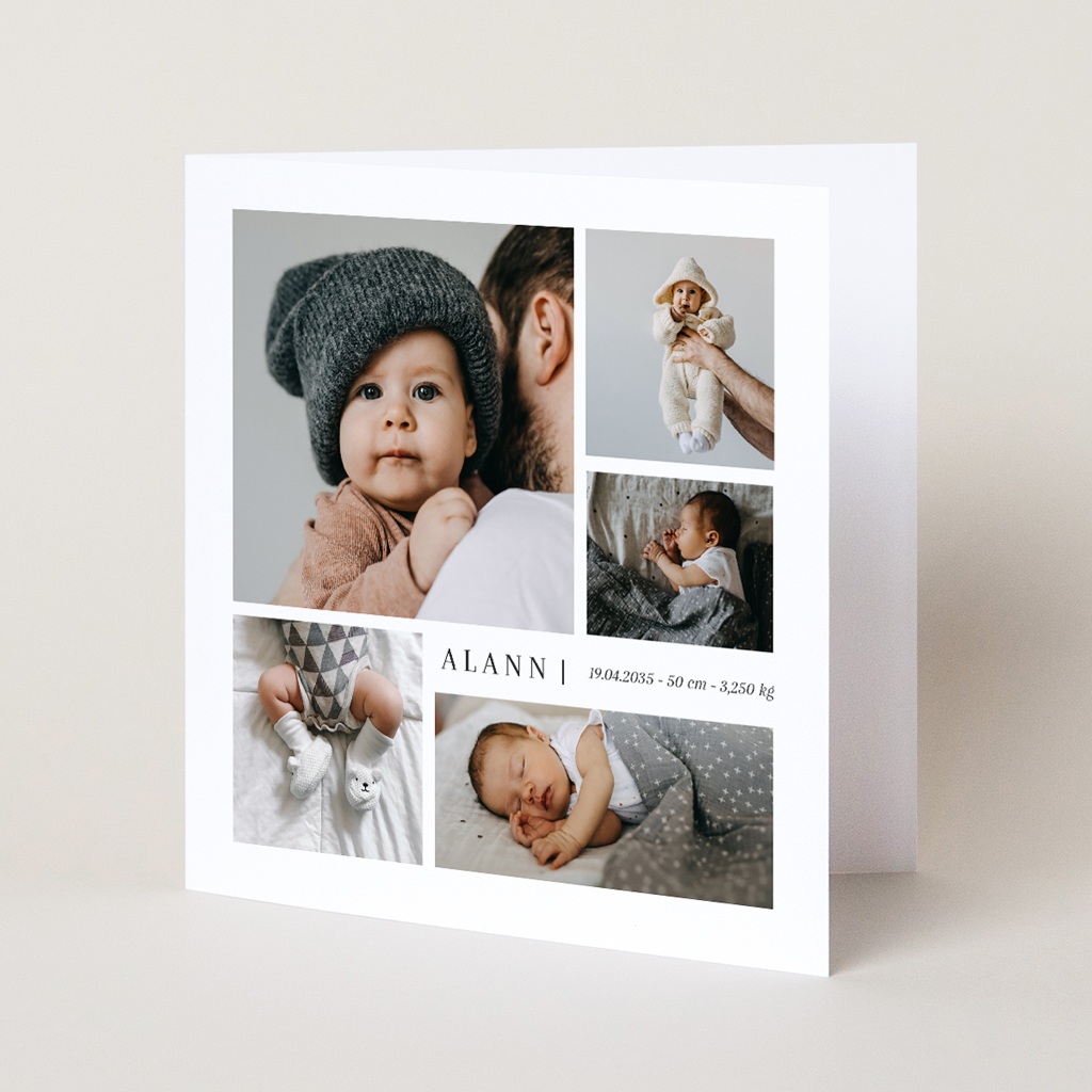 Faire-part de Naissance Cadre de tendresse pas cher