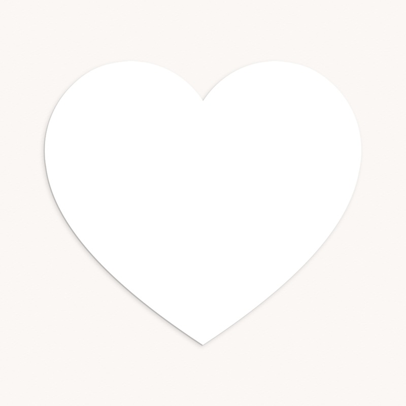 Faire-part de Naissance Do It Yourself Cœur pas cher