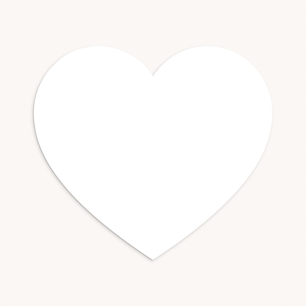 Faire-part de Naissance Do It Yourself Cœur pas cher