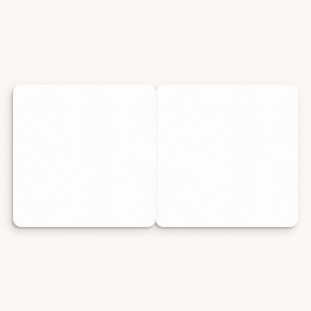 Faire-part de Naissance Do It Yourself Carré double volet, coins arrondis, étiquette ronde pas cher