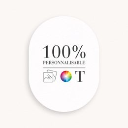 Faire-part de Naissance Do It Yourself Ovale