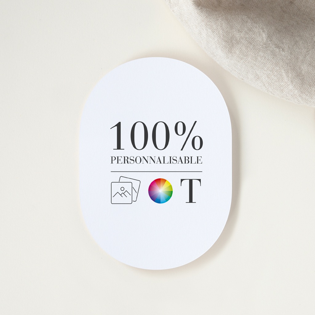 Faire-part de Naissance Do It Yourself Ovale