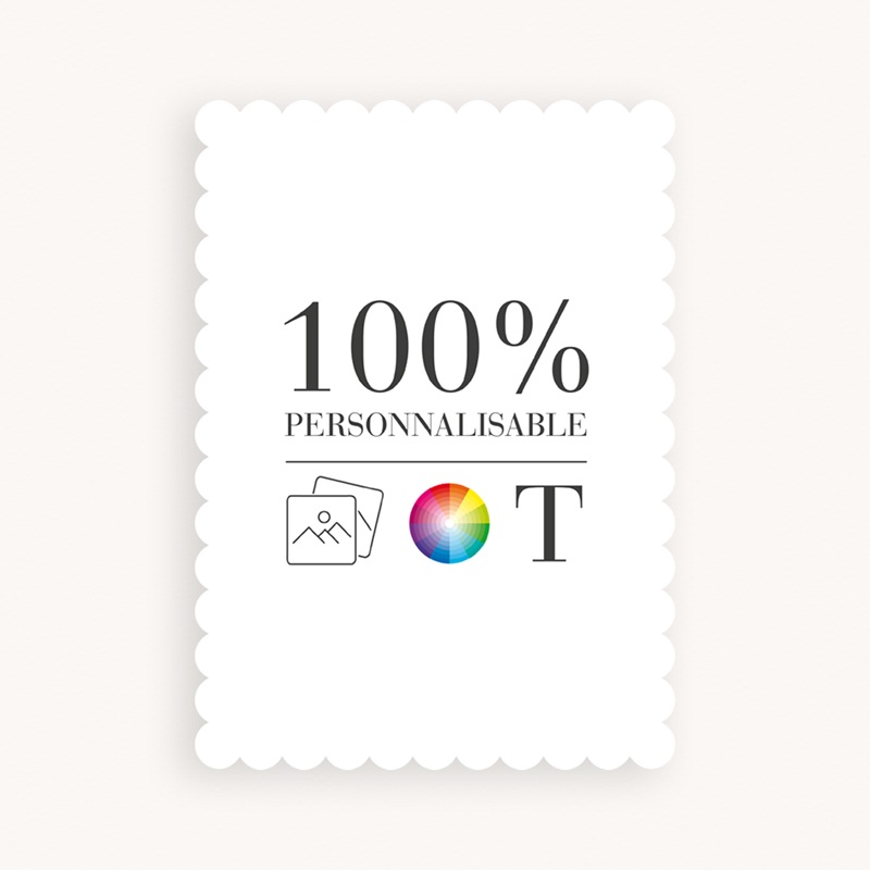 Faire-part de Naissance Do It Yourself Biscuit portrait