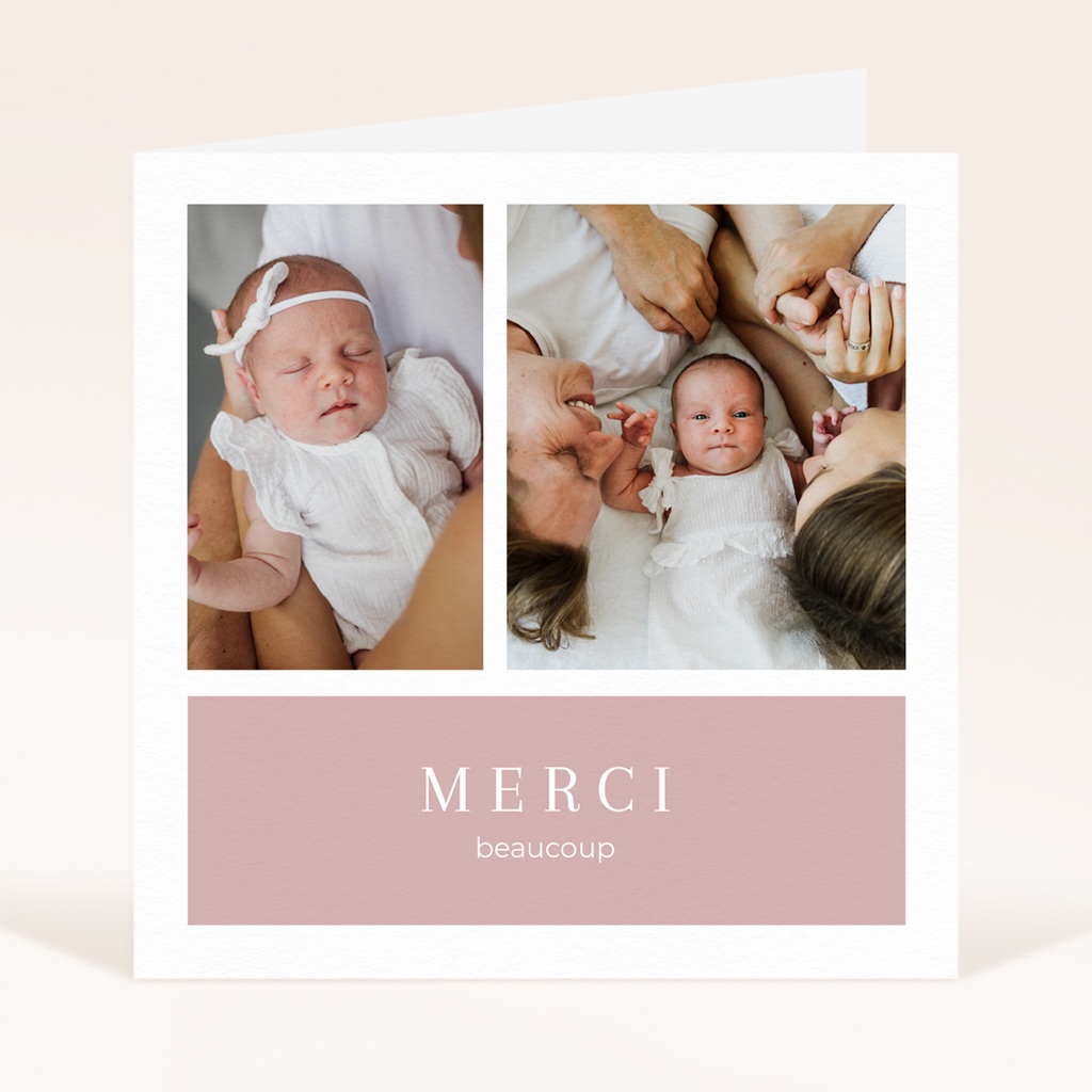 Carte de Remerciement Naissance Tout en Tendresse