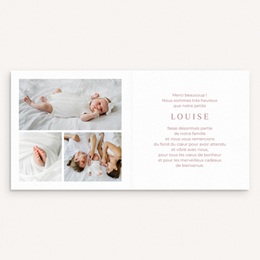 Carte de Remerciement Naissance Tout en Tendresse pas cher