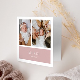 Carte de Remerciement Naissance Tout en Tendresse gratuit