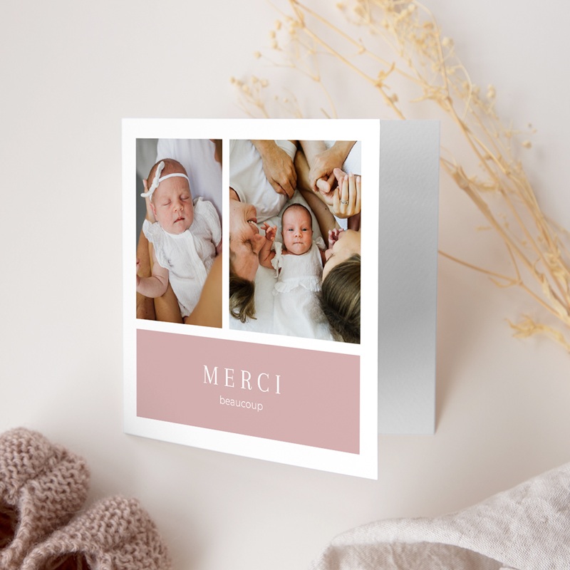 Carte de Remerciement Naissance Tout en Tendresse gratuit