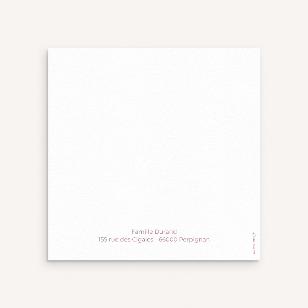 Carte de Remerciement Naissance Tout en Tendresse
