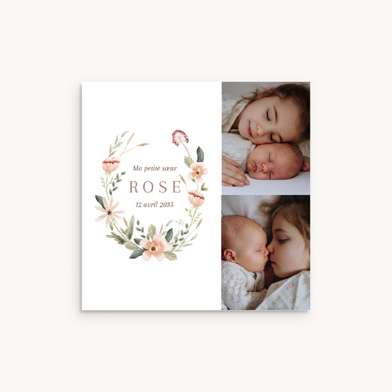Faire-part de Naissance Jardin de Douceur