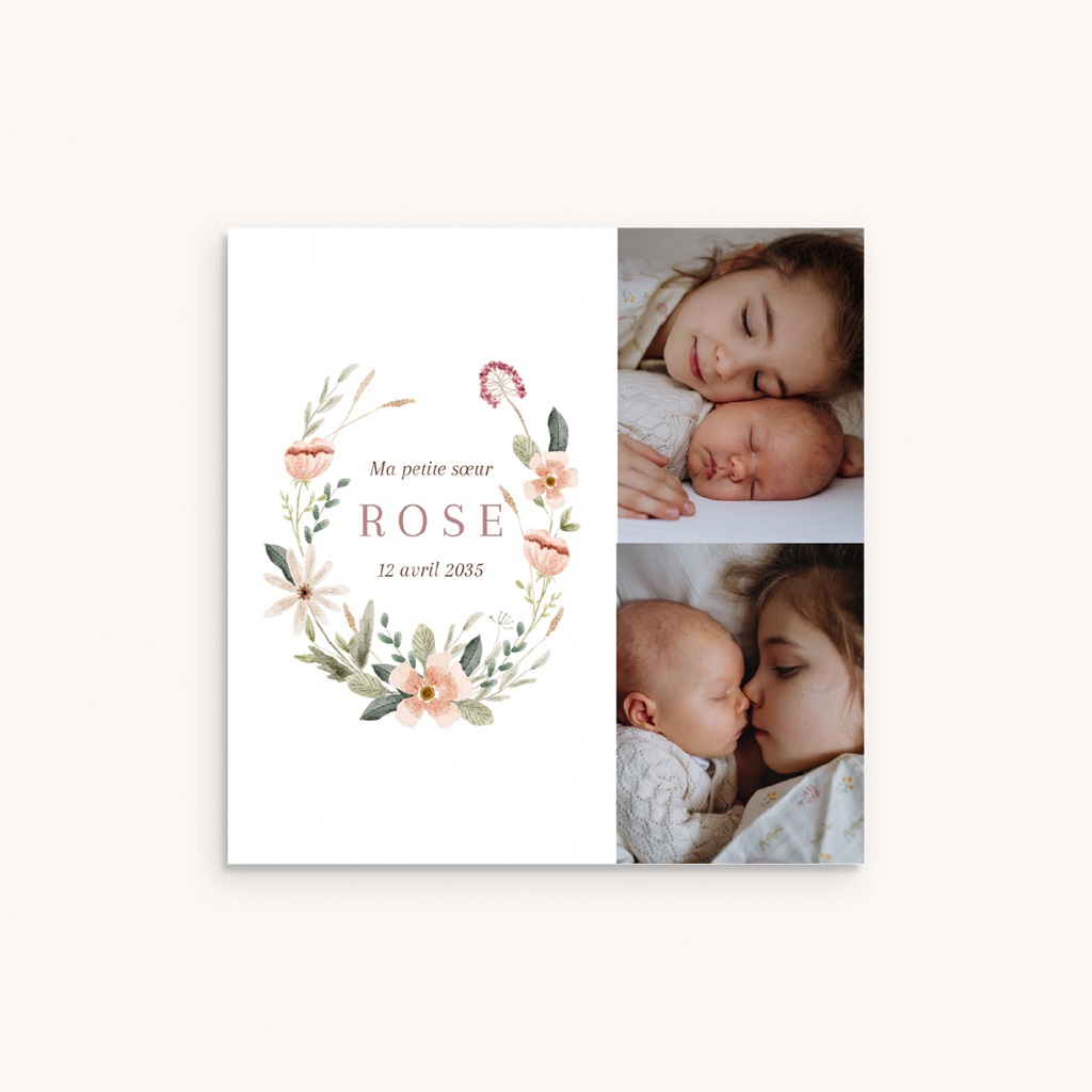 Faire-part de Naissance Jardin de Douceur