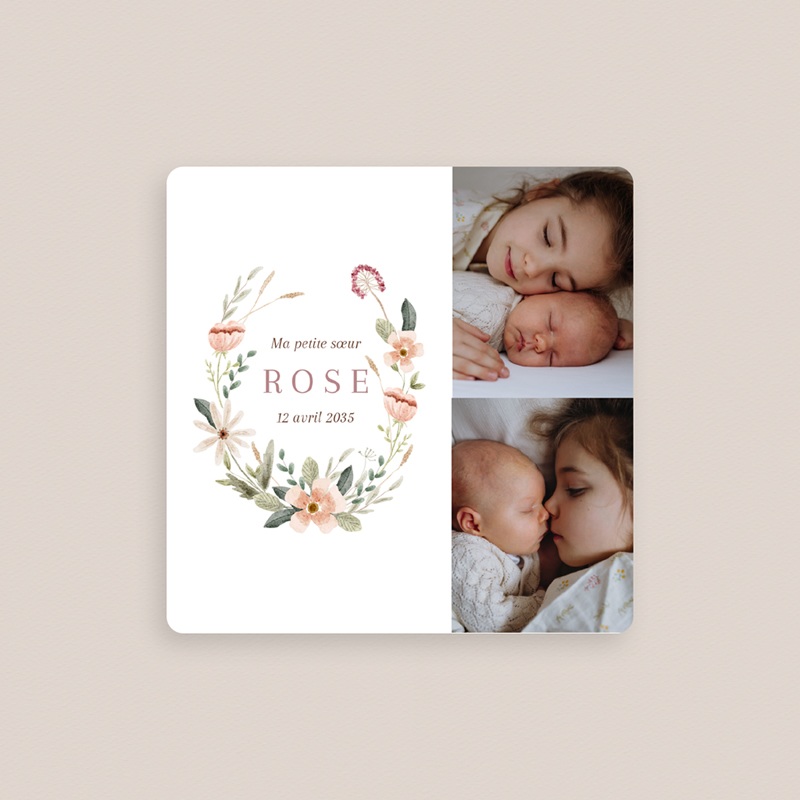 Faire-part de Naissance Jardin de Douceur gratuit