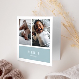 Carte de Remerciement Naissance Tout en Tendresse II gratuit