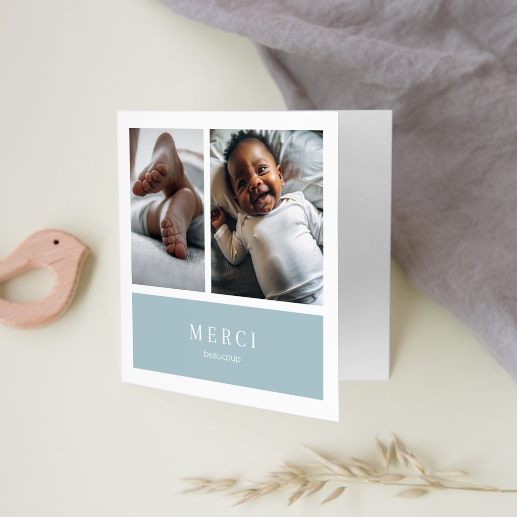 Carte de Remerciement Naissance Tout en Tendresse II