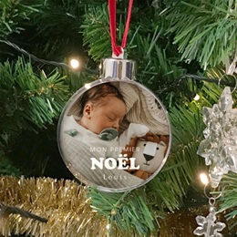 Boule de Noël personnalisée Mon premier Noël