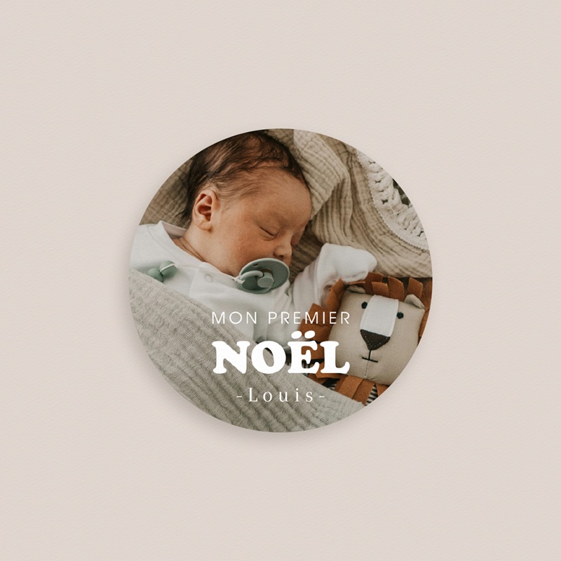 Boule de Noël personnalisée Mon premier Noël pas cher