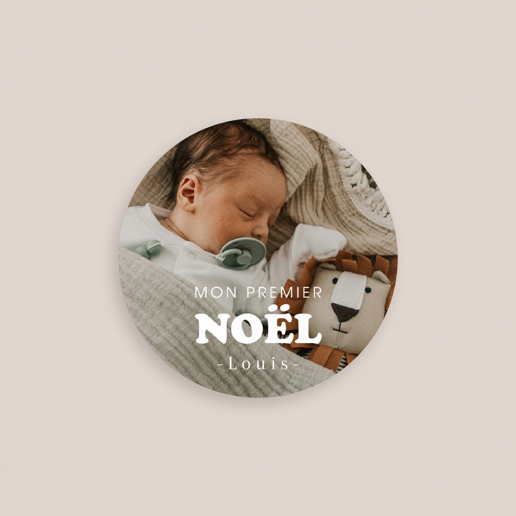 Boule de Noël personnalisée Mon premier Noël pas cher