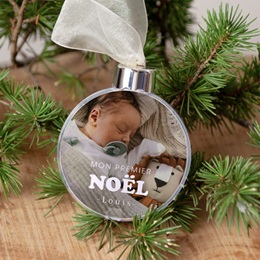 Boule de Noël personnalisée Mon premier Noël gratuit
