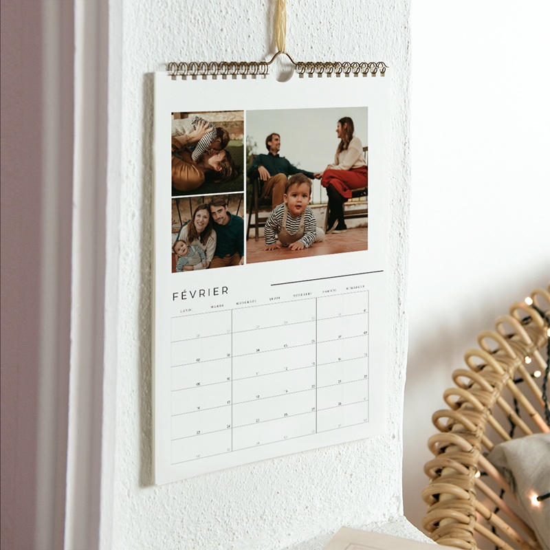 Calendrier personnalisé Tendance Photo A4