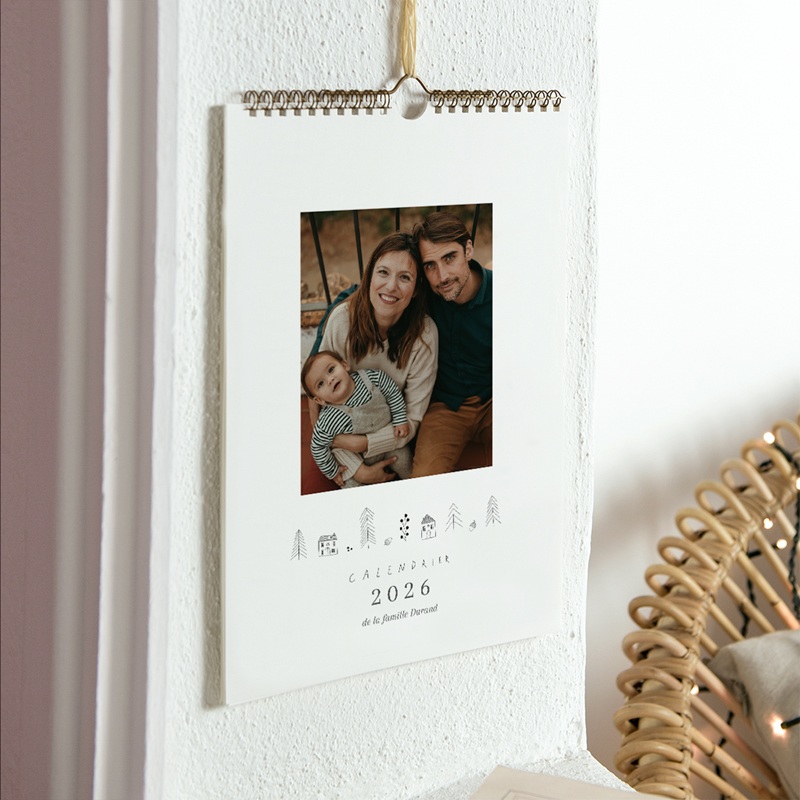 Calendrier personnalisé Illustrations Naïves A4