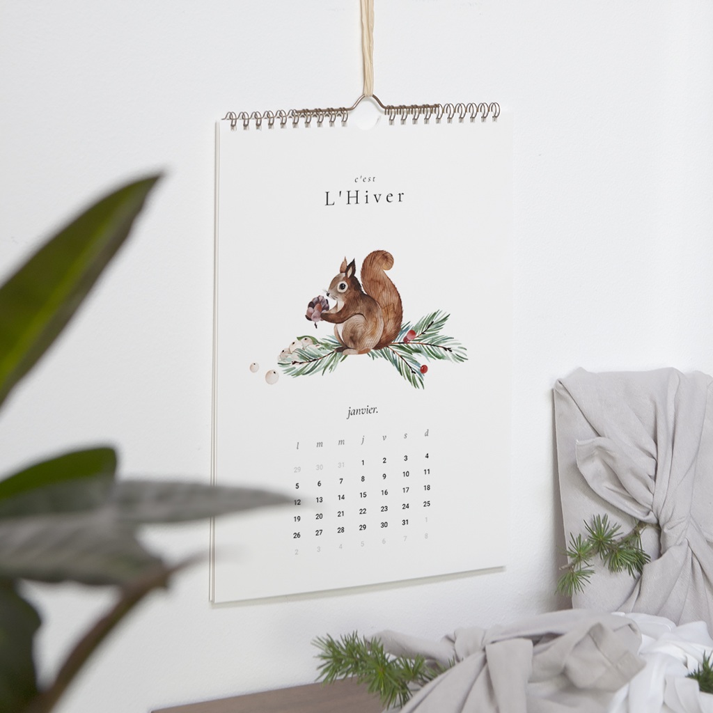 Calendrier personnalisé Les saisons A4 pas cher