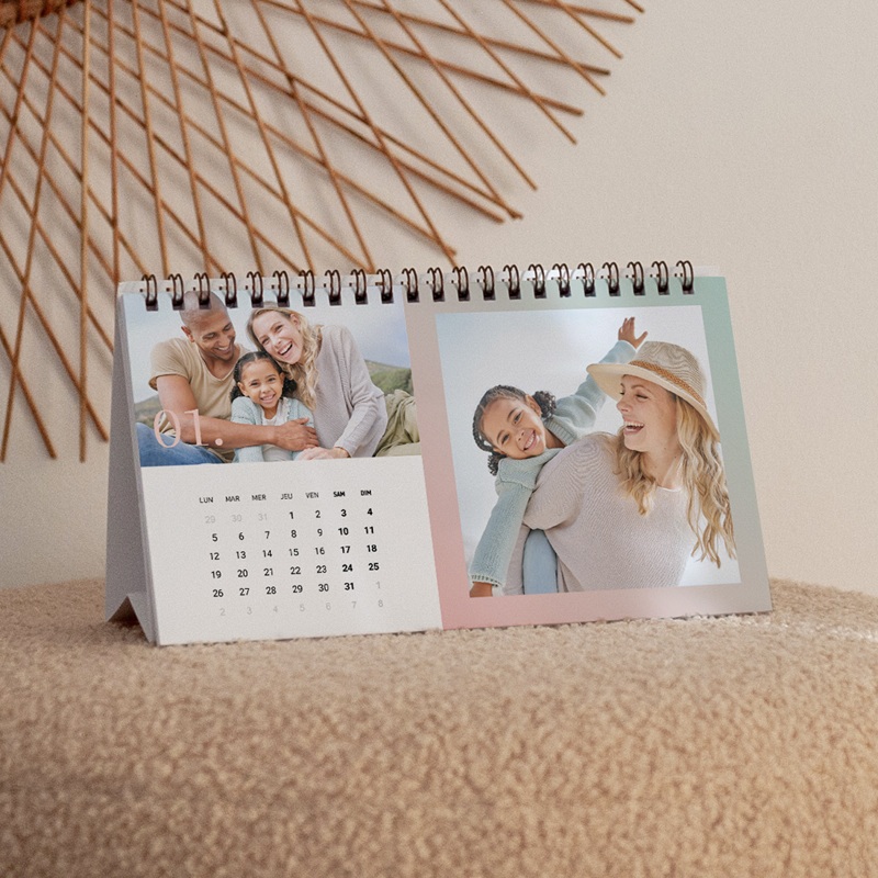 Calendrier personnalisé Douze Mois de Bonheur pas cher