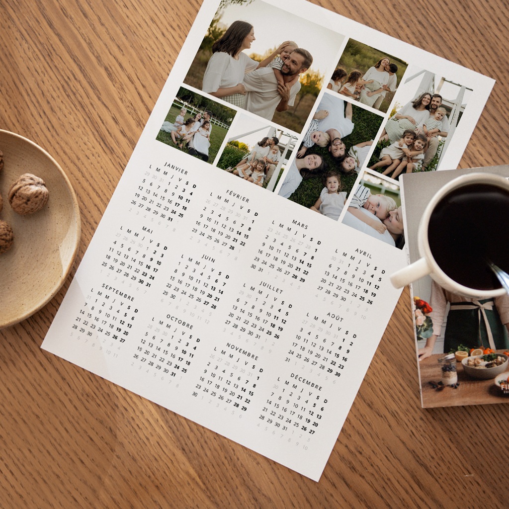 Calendrier personnalisé Une Année de Sourires A3 portrait